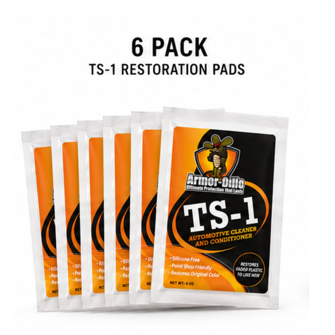 Armor-Dillo TS-1 Automotive Plastic Cleaner & Conditioner 6 Pads